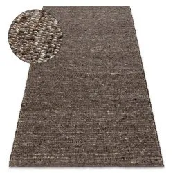 Tappeto tabac marrone NEPAL 2100 - lana, double face, naturale