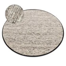 Tappeto NEPAL 2100 cerchio naturale crema - lana, double face