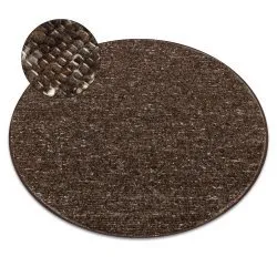 Tappeto tabac marrone NEPAL 2100 cerchio - lana, double face, naturale