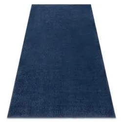 Tappeto da lavaggio moderno LINDO blu scuro, antiscivolo, a pelo lungo
