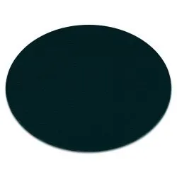 Tappeto da lavaggio moderno LINDO cerchio verde, antiscivolo, a pelo lungo