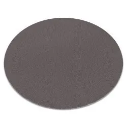 Tappeto da lavaggio moderno LINDO cerchio grigio, antiscivolo, a pelo lungo