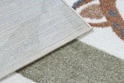 Tappeto BONO 8426 Giungla, animali selvatici crema / oro scuro