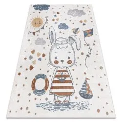 Tappeto BONO 8441 Coniglietto marinaio crema / blu