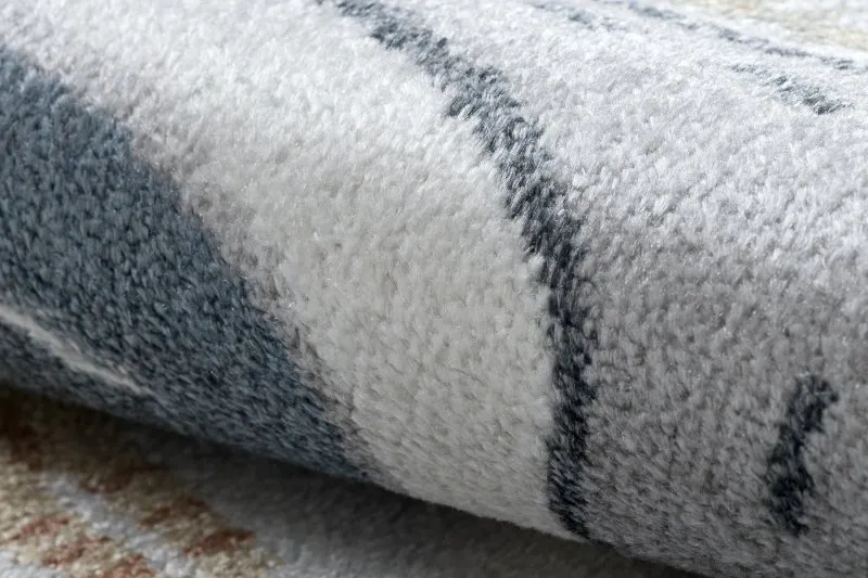 Tappeto BONO 8283 cerchio Strada, animali crema / grigio chiaro