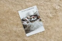 Dywan BUENOS 6652 shaggy jednolity, jednokolorowy krem