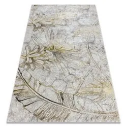 BLISS Z218AZ237 tappeto crema / oro - Fiori, moderno, strutturale