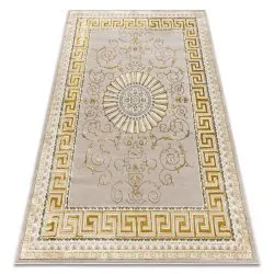 BLISS Z160AZ147 tappeto beige scuro / oro - Cadre, greco, esclusivo, strutturale