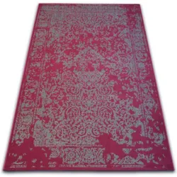 Tappeto Vintage 22208/082 bordo / grigio rosetta classica