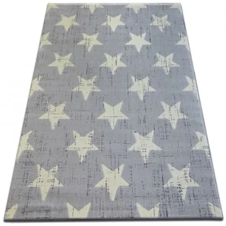 Tappeto SCANDI 18209/052 grigio con stelle, tappeto moderno per arredare gli interni