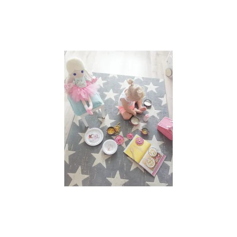 Tappeto SCANDI 18209/052 grigio, perfetto per la stanza dei bambini o la nursery