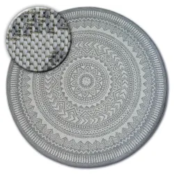 Tappeto cerchio DI SPAGO SISAL FLAT 48695/637 VETRATA