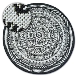 Tappeto cerchio DI SPAGO SISAL FLAT 48695/690 VETRATA