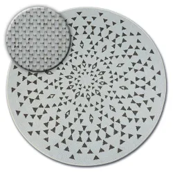 Tappeto cerchio DI SPAGO SISAL FLAT 48715/768 VETRATA