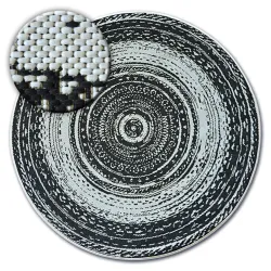 Tappeto cerchio DI SPAGO SISAL FLAT 48756/960 VETRATA