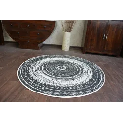 Tappeto circolare in sisal, stile vetrata, perfetto per il soggiorno