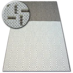Tappeto DI SPAGO SISAL FLAT 48722/608 bicolore crema marrone