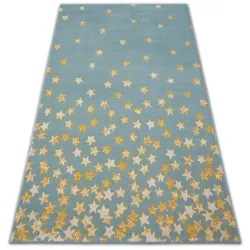 Tappeto FASCIATEL 18408/032 - Stelline turchese oro crema