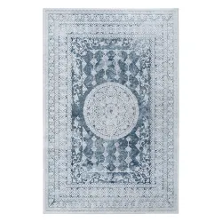 Tappeto moderno VALENCIA 2328 in blu, ideale per soggiorni eleganti