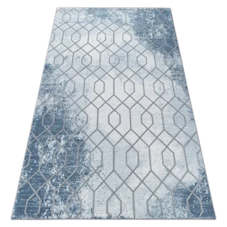 Tappeto in acrilico blu e grigio, stile moderno per la tua casa
