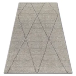 Tappeto SOFT 8033 ROMBI ETNO crema / chiaromarrone