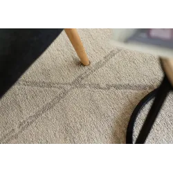 Tappeto etnico crema, perfetto per camera da letto o stanza dei bambini