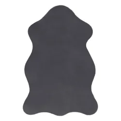 Tappeto NEW DOLLY pelle G4337-2 grigio antracite IMITAZIONE PELLICCIA DI CONIGLIO