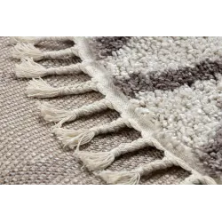 Tappeto morbido con frange, ideale per camera da letto o soggiorno