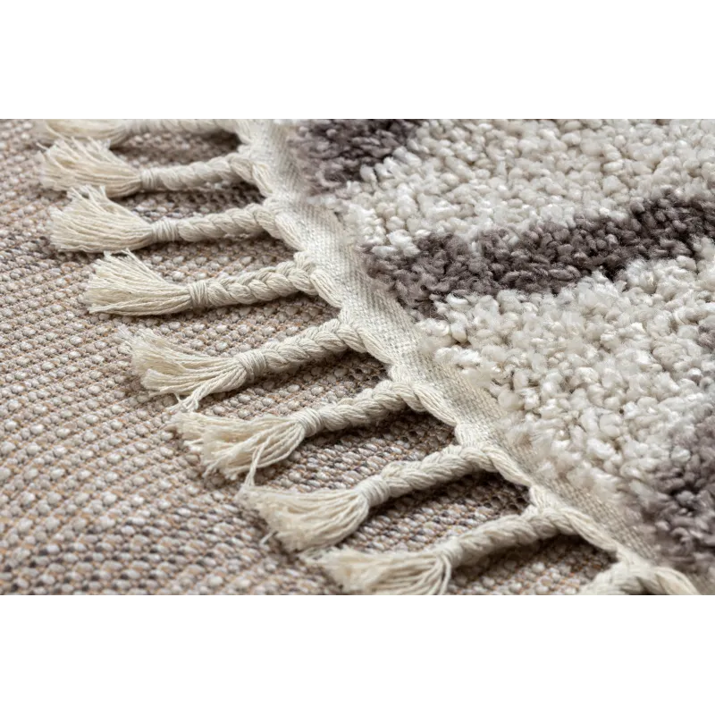 Tappeto morbido con frange, ideale per camera da letto o soggiorno