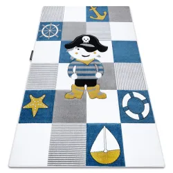 Tappeto PETIT CORSAIR PIRATA NAVE ANCORA blu