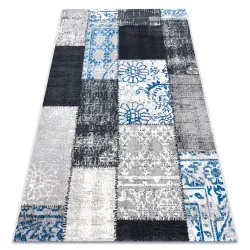 Tappeto Vintage 22218053 grigio / blu patchwork