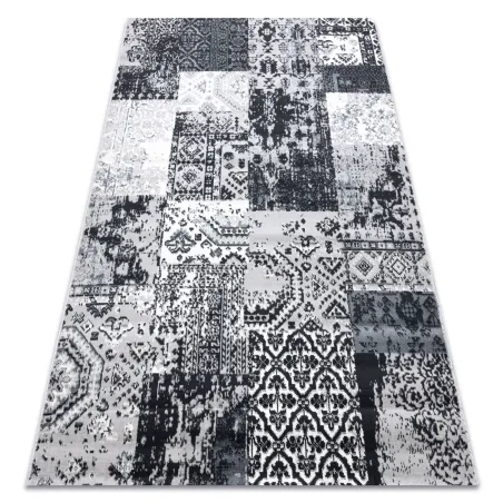 Tappeto patchwork grigio, tappeto classico per arredare il soggiorno