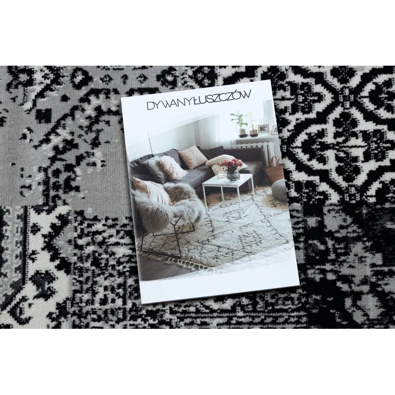 Tappeto vintage grigio, perfetto per interni moderni