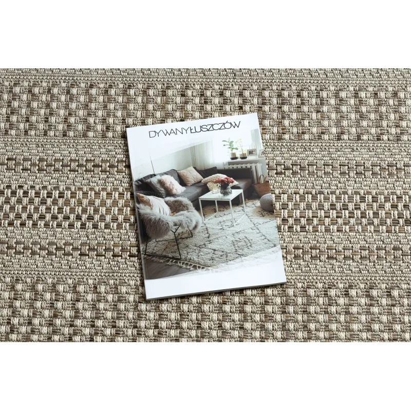 Dywan SZNURKOWY SIZAL BOHO 46209651 Pasy beż