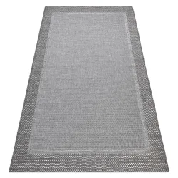 Tappeto IN CORDA SISAL BOHO 46201575 Cornice grigio