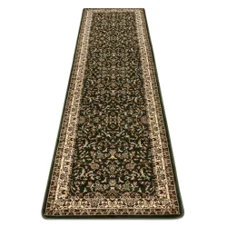 Tappeto, Passatoia ROYAL ADR motivo 1745 verde per ingresso, corridoio