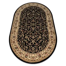 Tappeto ROYAL ADR ovale motivo 1745 nero