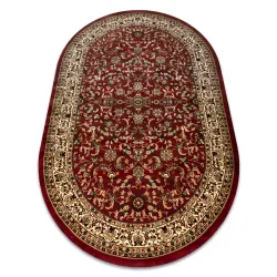 Tappeto ROYAL ADR ovale motivo 1745 bordeaux