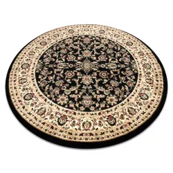 Tappeto ROYAL ADR rotondo motivo 1745 nero