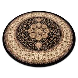 Tappeto ROYAL ADR cerchio motivo 521 nero