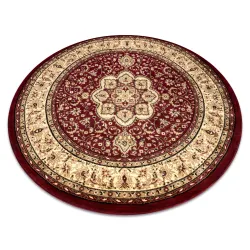 Tappeto ROYAL ADR rotondo motivo 521 bordeaux