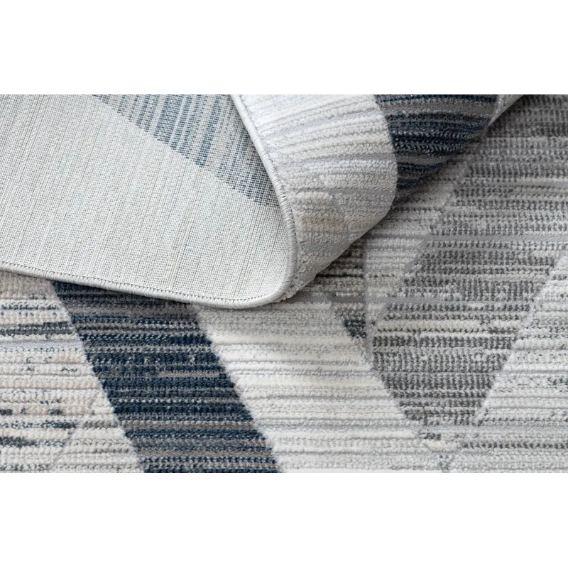 Tappeto moderno REBEC per esterni, blu scuro, resistente alle intemperie