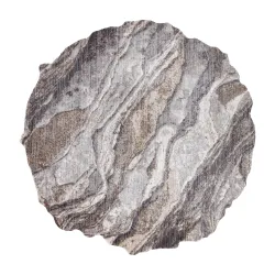 Tappeto TINE 75313C Roccia, pietra - moderno, forma irregolare grigio scuro / grigio chiaro