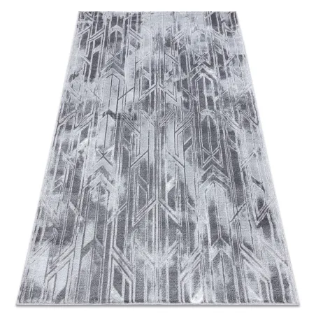 Tappeto MEFE moderno B402 grigio scuro, con struttura a due livelli di pile