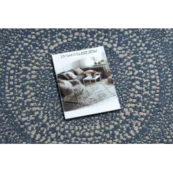 Tappeto blu moderno, ideale per il soggiorno