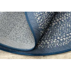 Tappeto in sisal a pois, ideale per giardino o terrazza