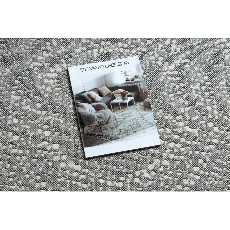 Tappeto circolare in sisal grigio, un'aggiunta elegante per il soggiorno