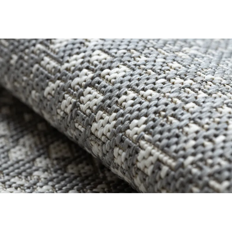 Tappeto in sisal grigio, perfetto per la camera dei bambini