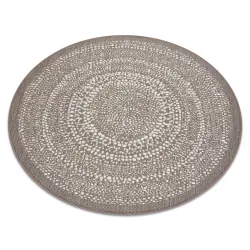 Tappeto cerchio DI SPAGO SISAL FLAT 48834686 Punti beige