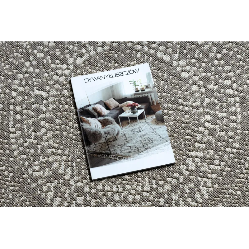 Tappeto moderno a pois beige, perfetto per soggiorni o camere